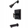 Claremont Tub & Shower Faucet In Metal Lever Handle - BUILDMYPLACE