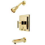 Claremont Tub & Shower Faucet In Metal Lever Handle - BUILDMYPLACE