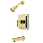 Claremont Tub & Shower Faucet In Metal Lever Handle - BUILDMYPLACE
