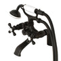 Clawfoot Deck Mount Tub Faucet With Hand Shower - BUILDMYPLACE