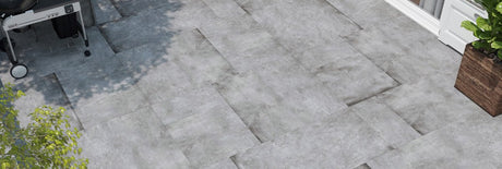 Clay Anthracite Textured Stone - Porcelain Wall & Floor Tile - BUILDMYPLACE