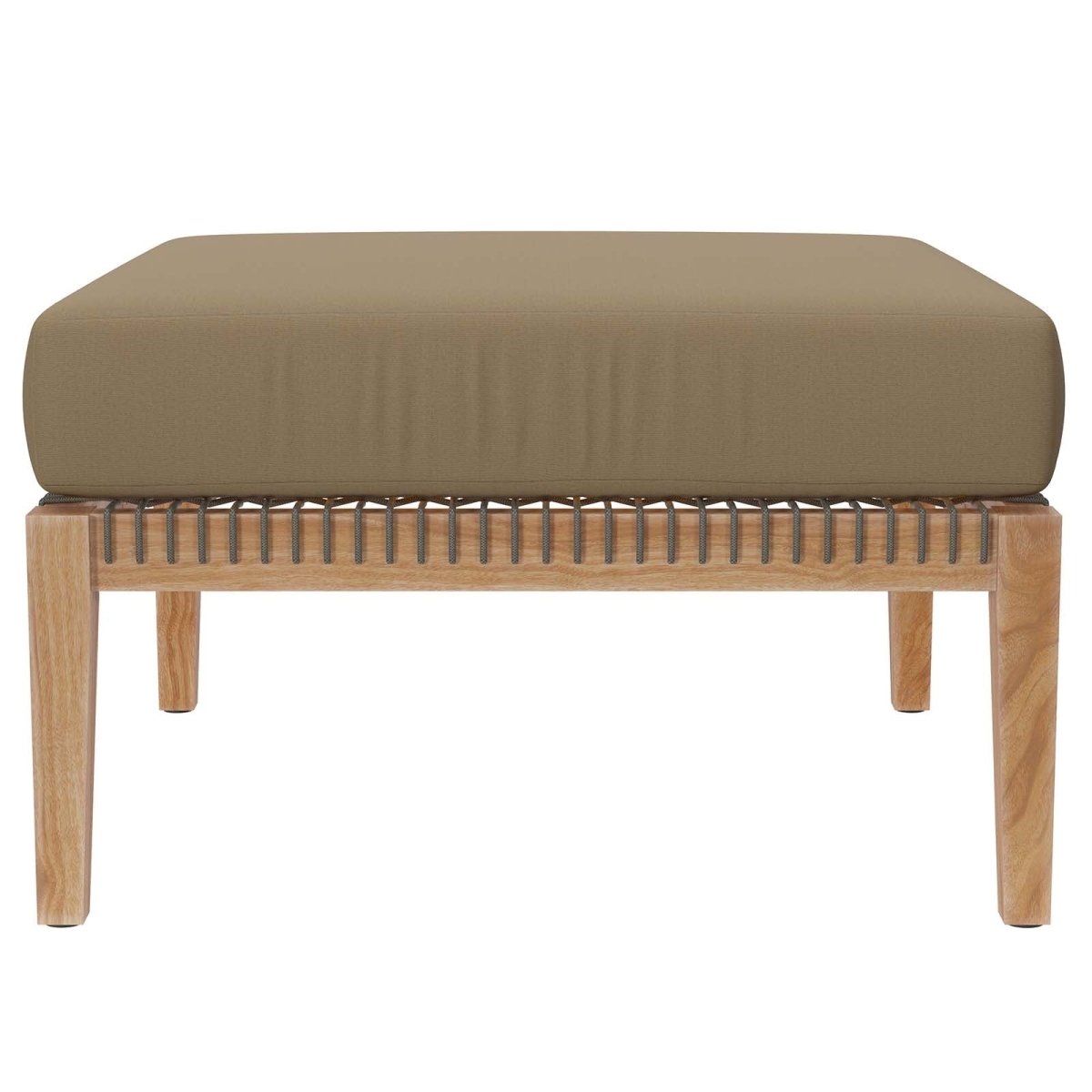 Clearwater Outdoor Patio Teak Wood 4 - Piece Sectional Sofa - BUILDMYPLACE