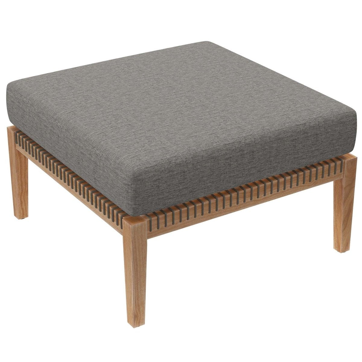 Clearwater Outdoor Patio Teak Wood 4 - Piece Sectional Sofa - BUILDMYPLACE
