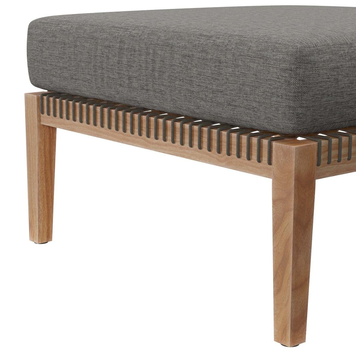 Clearwater Outdoor Patio Teak Wood 4 - Piece Sectional Sofa - BUILDMYPLACE