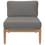Clearwater Outdoor Patio Teak Wood 5 - Piece Sectional Sofa - BUILDMYPLACE