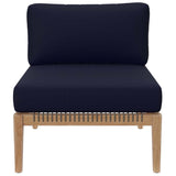 Clearwater Outdoor Patio Teak Wood 5 - Piece Sectional Sofa - BUILDMYPLACE