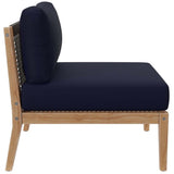 Clearwater Outdoor Patio Teak Wood Armless Chair - BUILDMYPLACE