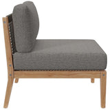 Clearwater Outdoor Patio Teak Wood Armless Chair - BUILDMYPLACE