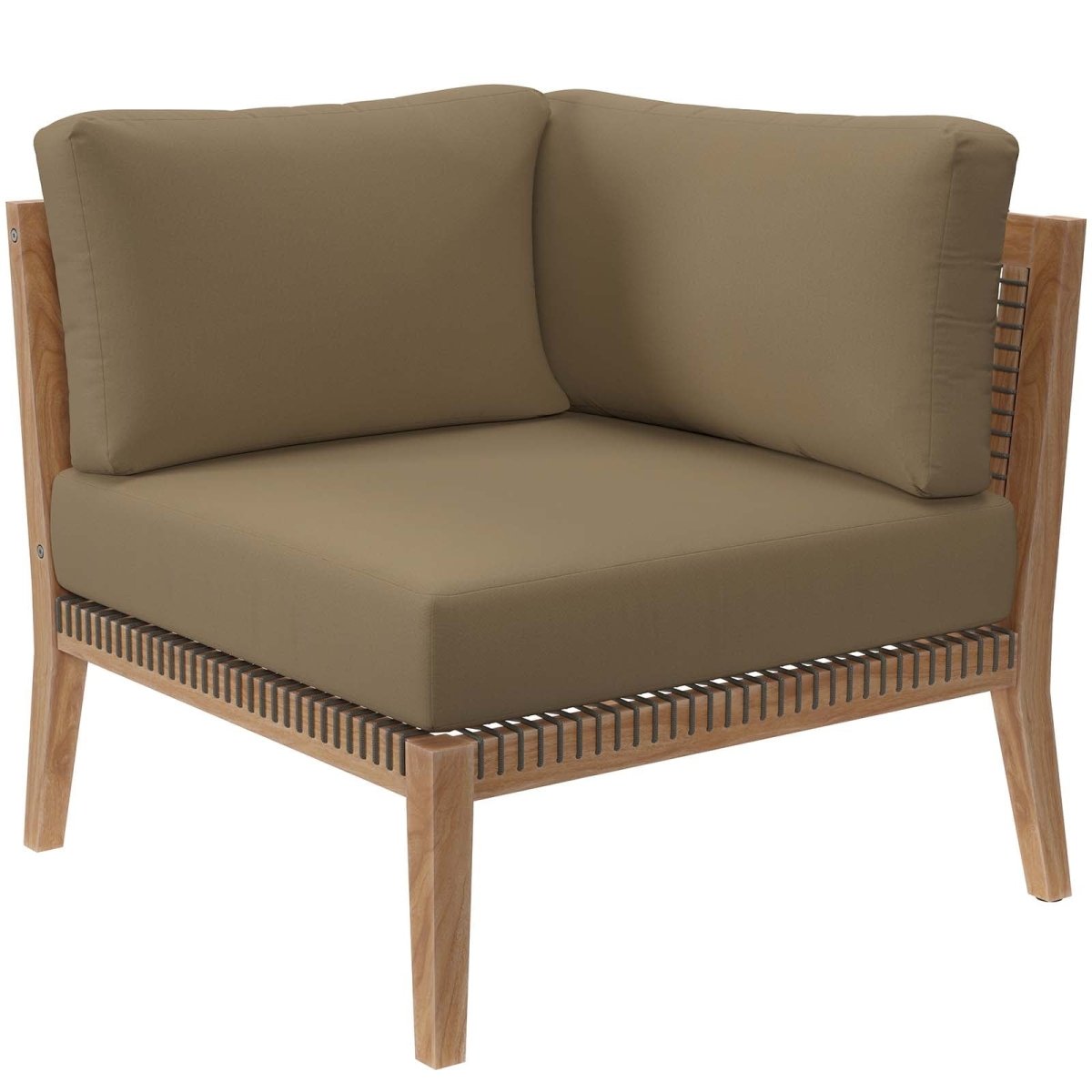 Clearwater Outdoor Patio Teak Wood Loveseat - BUILDMYPLACE
