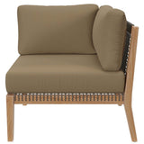 Clearwater Outdoor Patio Teak Wood Loveseat - BUILDMYPLACE