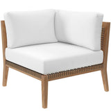 Clearwater Outdoor Patio Teak Wood Sofa - BUILDMYPLACE