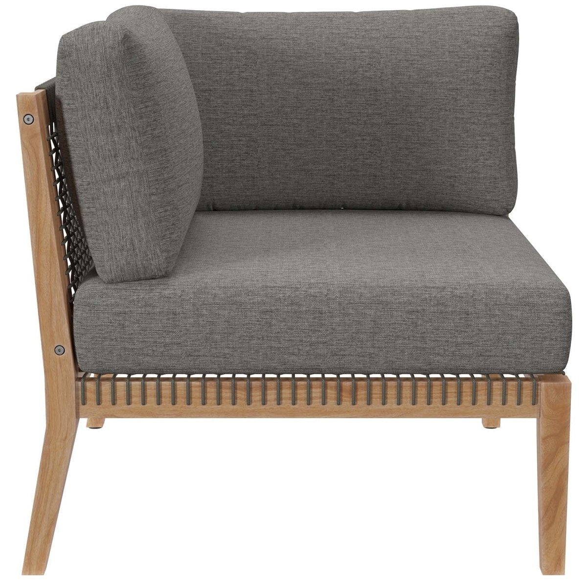 Clearwater Outdoor Patio Teak Wood Sofa - BUILDMYPLACE