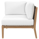 Clearwater Outdoor Patio Teak Wood Sofa - BUILDMYPLACE