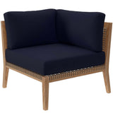 Clearwater Outdoor Patio Teak Wood Sofa - BUILDMYPLACE