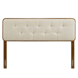 Collins Tufted Twin Fabric and Wood Headboard - BUILDMYPLACE
