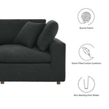 Commix Down Filled Overstuffed Boucle 5 - Piece Sectional Sofa - BUILDMYPLACE