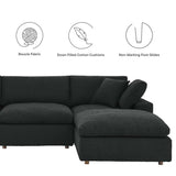 Commix Down Filled Overstuffed Boucle 6 - Piece Sectional Sofa - BUILDMYPLACE