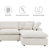 Commix Down Filled Overstuffed Boucle 6 - Piece Sectional Sofa - BUILDMYPLACE