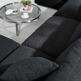 Commix Down Filled Overstuffed Boucle 6 - Piece Sectional Sofa - BUILDMYPLACE