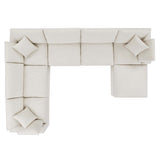 Commix Down Filled Overstuffed Boucle 7 - Piece Sectional Sofa - BUILDMYPLACE