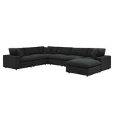Commix Down Filled Overstuffed Boucle 7 - Piece Sectional Sofa - BUILDMYPLACE