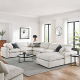 Commix Down Filled Overstuffed Boucle 7 - Piece Sectional Sofa - BUILDMYPLACE