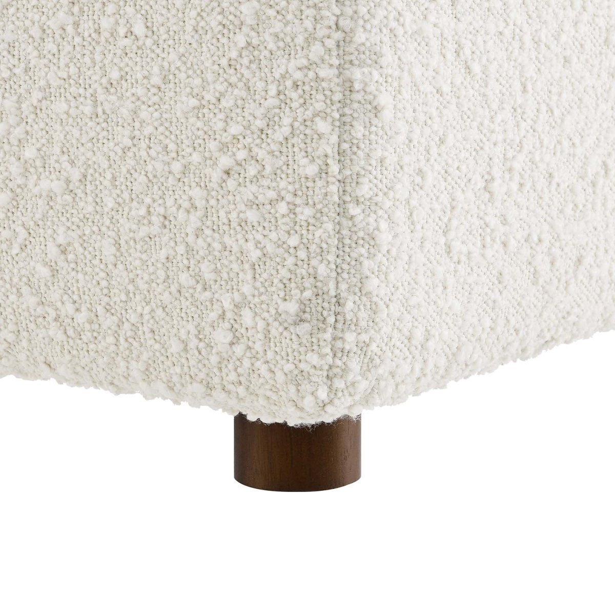 Commix Down Filled Overstuffed Boucle Fabric Armless Chair - BUILDMYPLACE