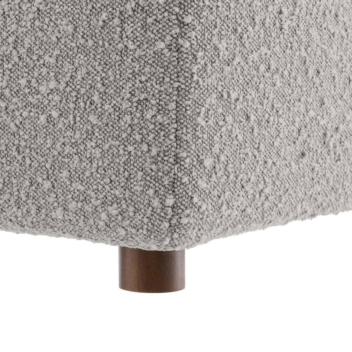 Commix Down Filled Overstuffed Boucle Fabric Corner Chair - BUILDMYPLACE