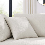 Commix Down Filled Overstuffed Boucle Fabric Corner Chair - BUILDMYPLACE