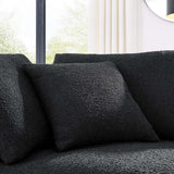 Commix Down Filled Overstuffed Boucle Fabric Corner Chair - BUILDMYPLACE