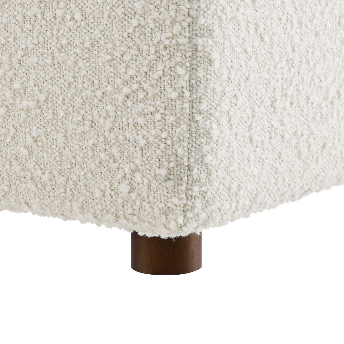 Commix Down Filled Overstuffed Boucle Fabric Corner Chair - BUILDMYPLACE