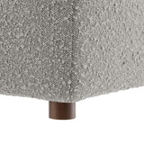 Commix Down Filled Overstuffed Boucle Fabric Ottoman - BUILDMYPLACE