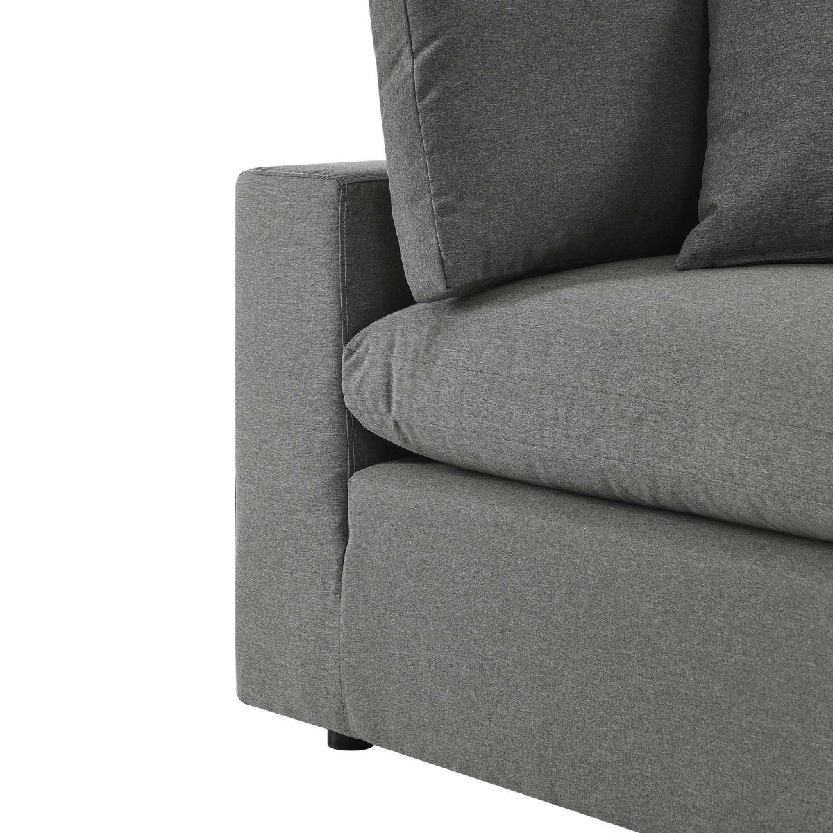 Commix Overstuffed Outdoor Patio Armless Chair - BUILDMYPLACE