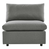 Commix Overstuffed Outdoor Patio Armless Chair - BUILDMYPLACE