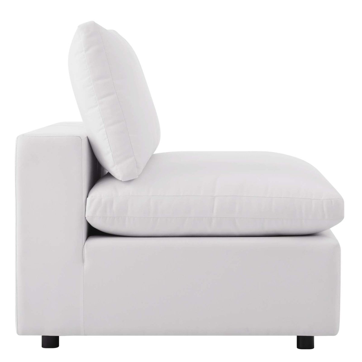 Commix Overstuffed Outdoor Patio Armless Chair - BUILDMYPLACE