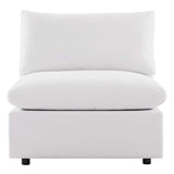 Commix Overstuffed Outdoor Patio Armless Chair - BUILDMYPLACE