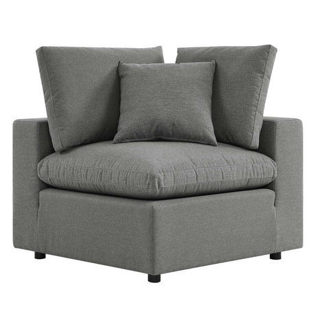 Commix Overstuffed Outdoor Patio Corner Chair - BUILDMYPLACE