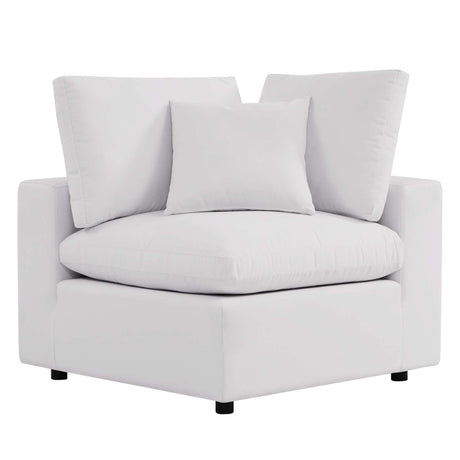 Commix Overstuffed Outdoor Patio Corner Chair - BUILDMYPLACE