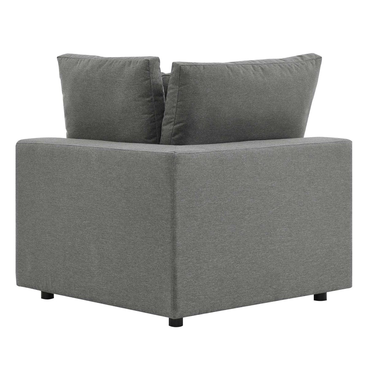 Commix Overstuffed Outdoor Patio Corner Chair - BUILDMYPLACE