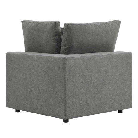 Commix Overstuffed Outdoor Patio Corner Chair - BUILDMYPLACE