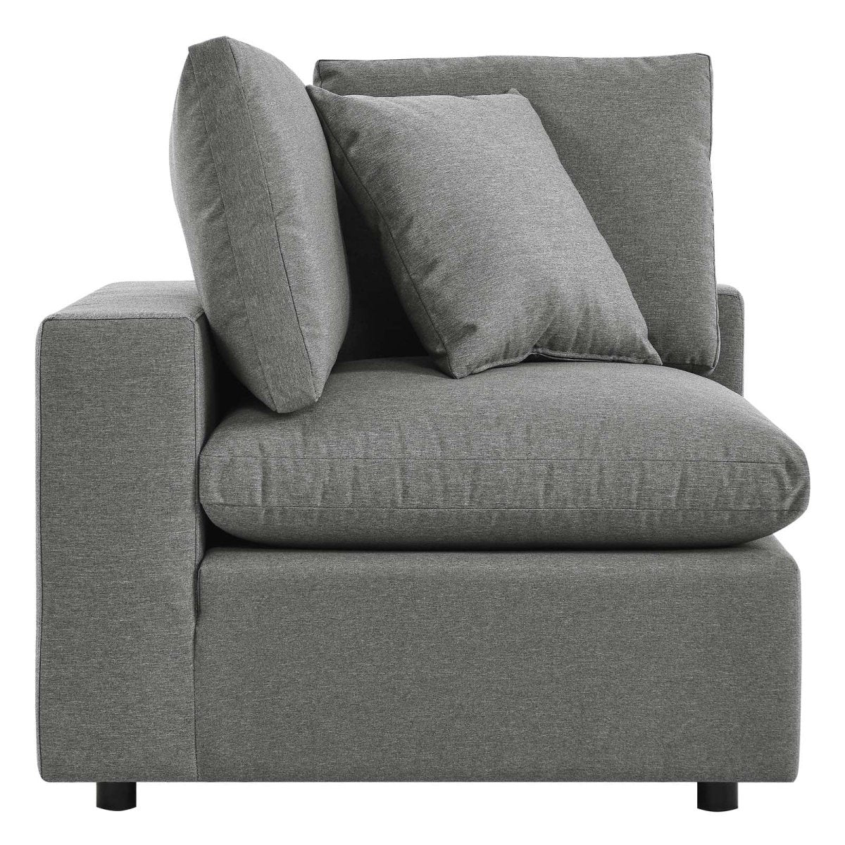 Commix Overstuffed Outdoor Patio Corner Chair - BUILDMYPLACE
