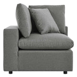 Commix Overstuffed Outdoor Patio Corner Chair - BUILDMYPLACE