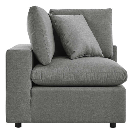 Commix Overstuffed Outdoor Patio Corner Chair - BUILDMYPLACE