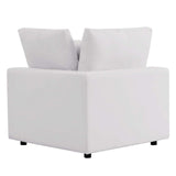 Commix Overstuffed Outdoor Patio Corner Chair - BUILDMYPLACE