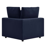 Commix Overstuffed Outdoor Patio Corner Chair - BUILDMYPLACE
