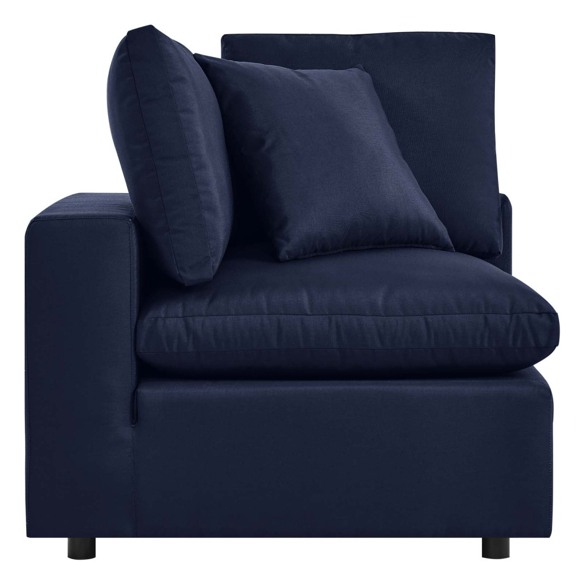 Commix Overstuffed Outdoor Patio Corner Chair - BUILDMYPLACE