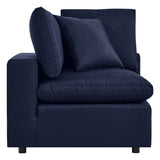 Commix Overstuffed Outdoor Patio Corner Chair - BUILDMYPLACE