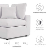 Commix Overstuffed Outdoor Patio Corner Chair - BUILDMYPLACE