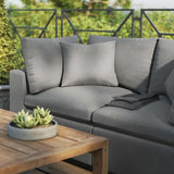 Commix Overstuffed Outdoor Patio Loveseat - BUILDMYPLACE