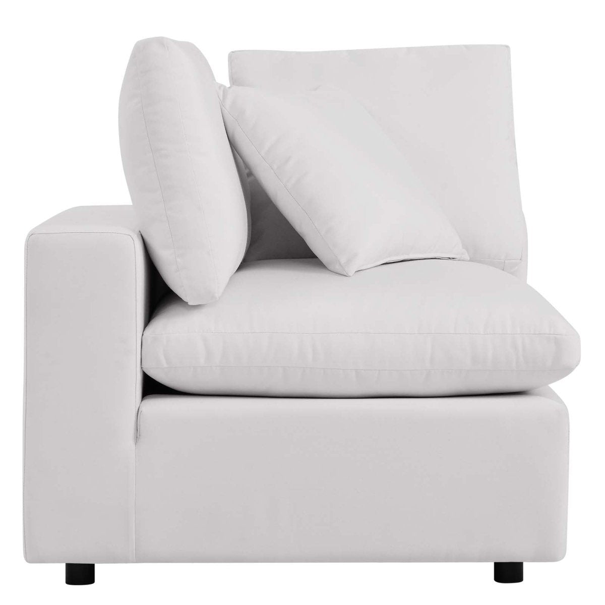 Commix Overstuffed Outdoor Patio Loveseat - BUILDMYPLACE